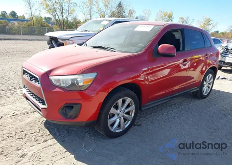 2015 Mitsubishi Outlander Sport Es из США, поврежденный, VIN 4A4AP3AU5FE004469